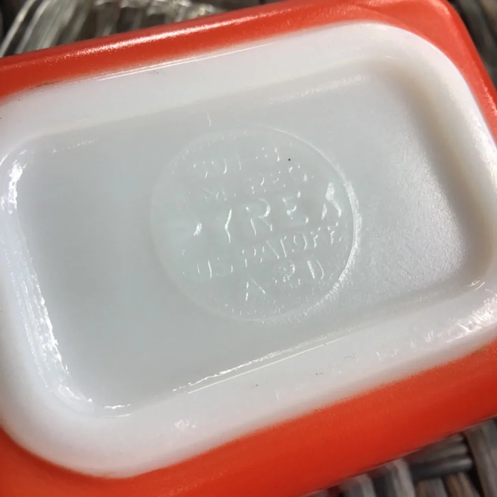 Pyrex Vintage Refrigerator Dish with Lid Primary Red